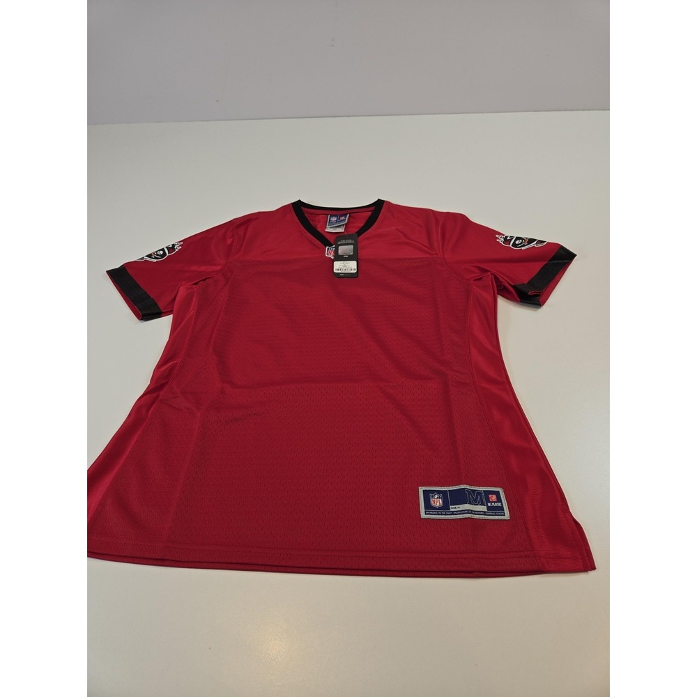 Tampa Bay Buccaneers Jersey Womens Medium Red NFL Football Blank V Neck Shirt